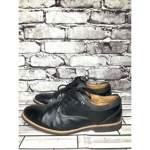 Aldo Circa 1972 Black Leather Oxfords Lace Up Dress Shoes Men Sz 9M US/42EU